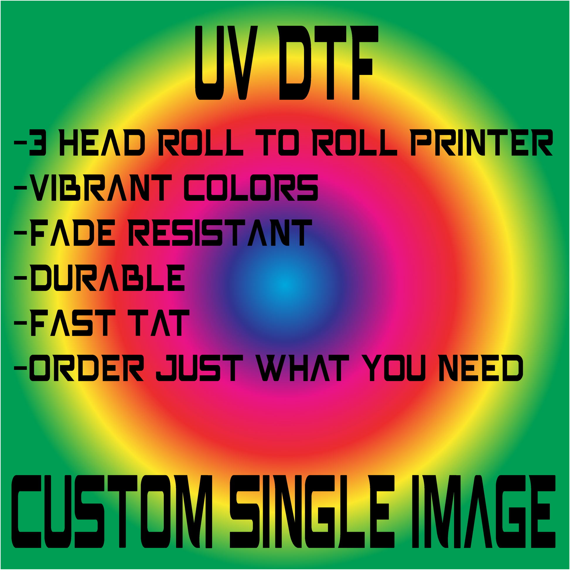 UV DTF - Custom Single Image Decals & Wraps